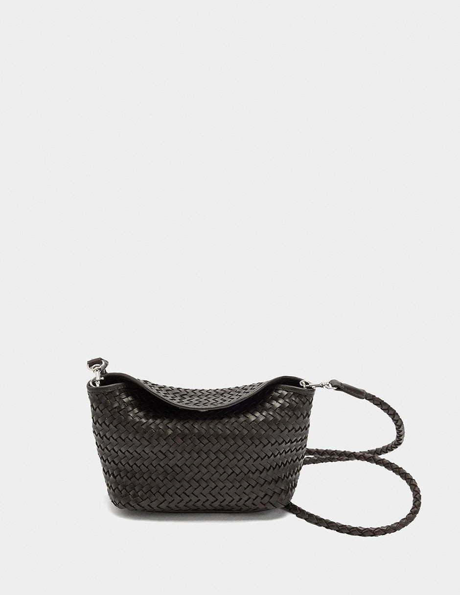 Bolsa crossbody de cuero para mujer