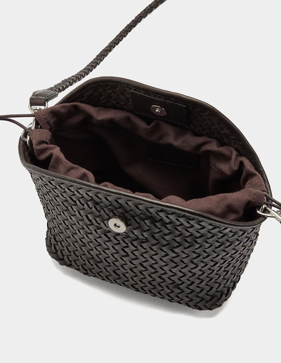 Bolsa crossbody Parfois de cuero para mujer