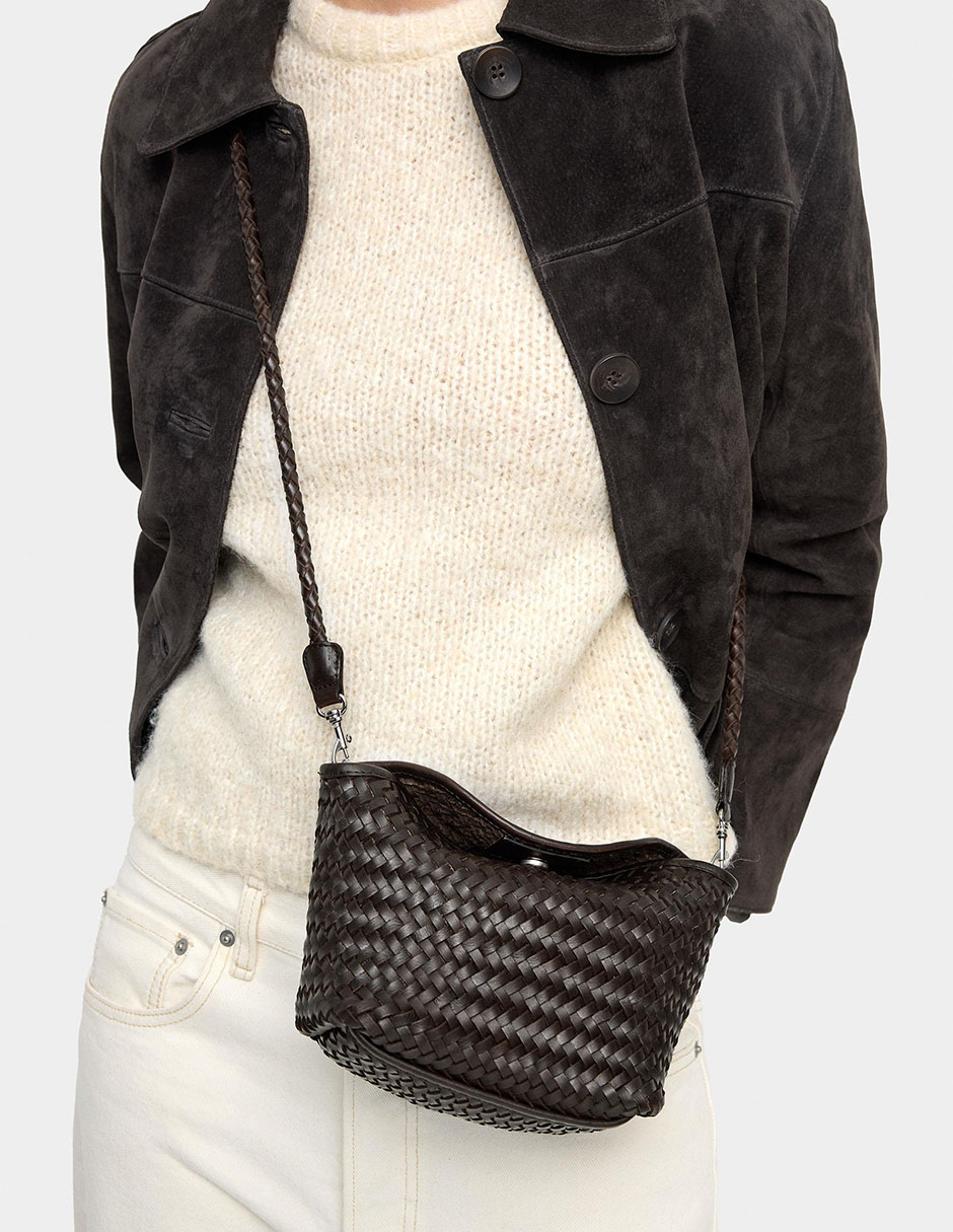 Bolsa crossbody Parfois de cuero para mujer