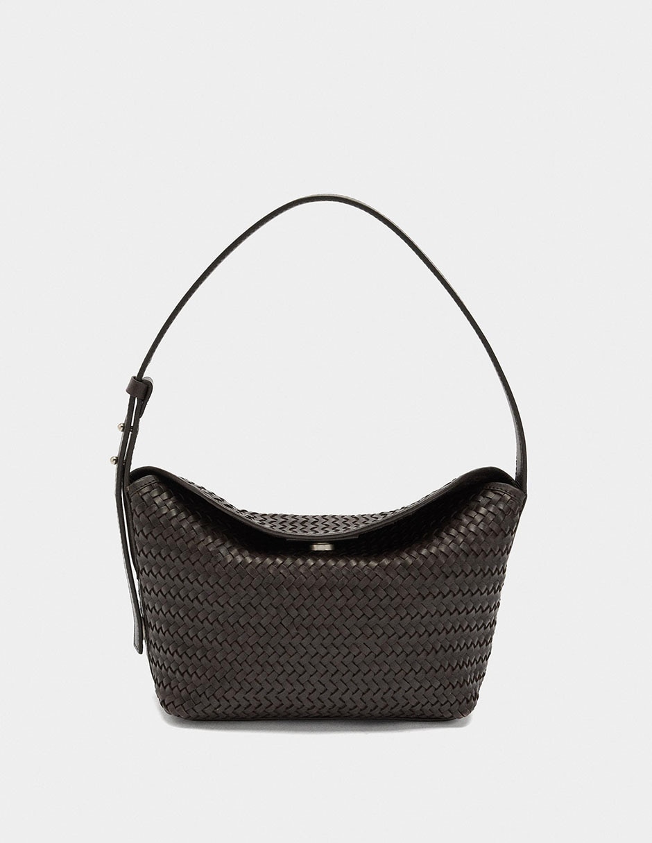 Bolsa shoulder Trenza Xmas de cuero para mujer