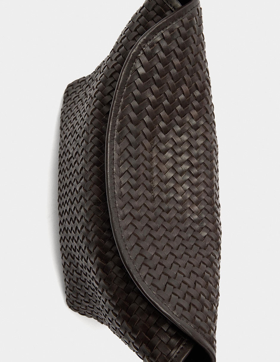 Bolsa shoulder Trenza Xmas de cuero para mujer 5