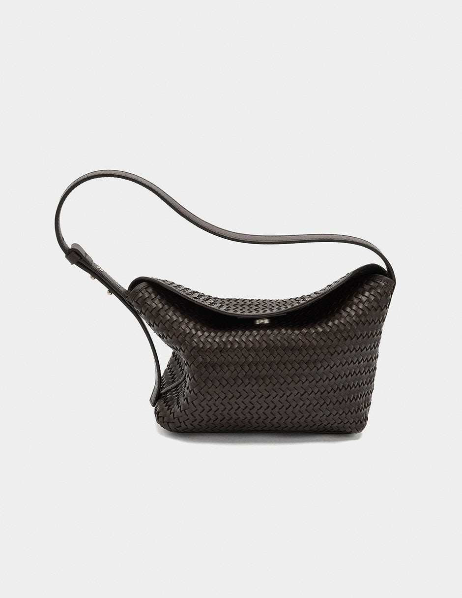 Bolsa shoulder Trenza Xmas de cuero para mujer 7