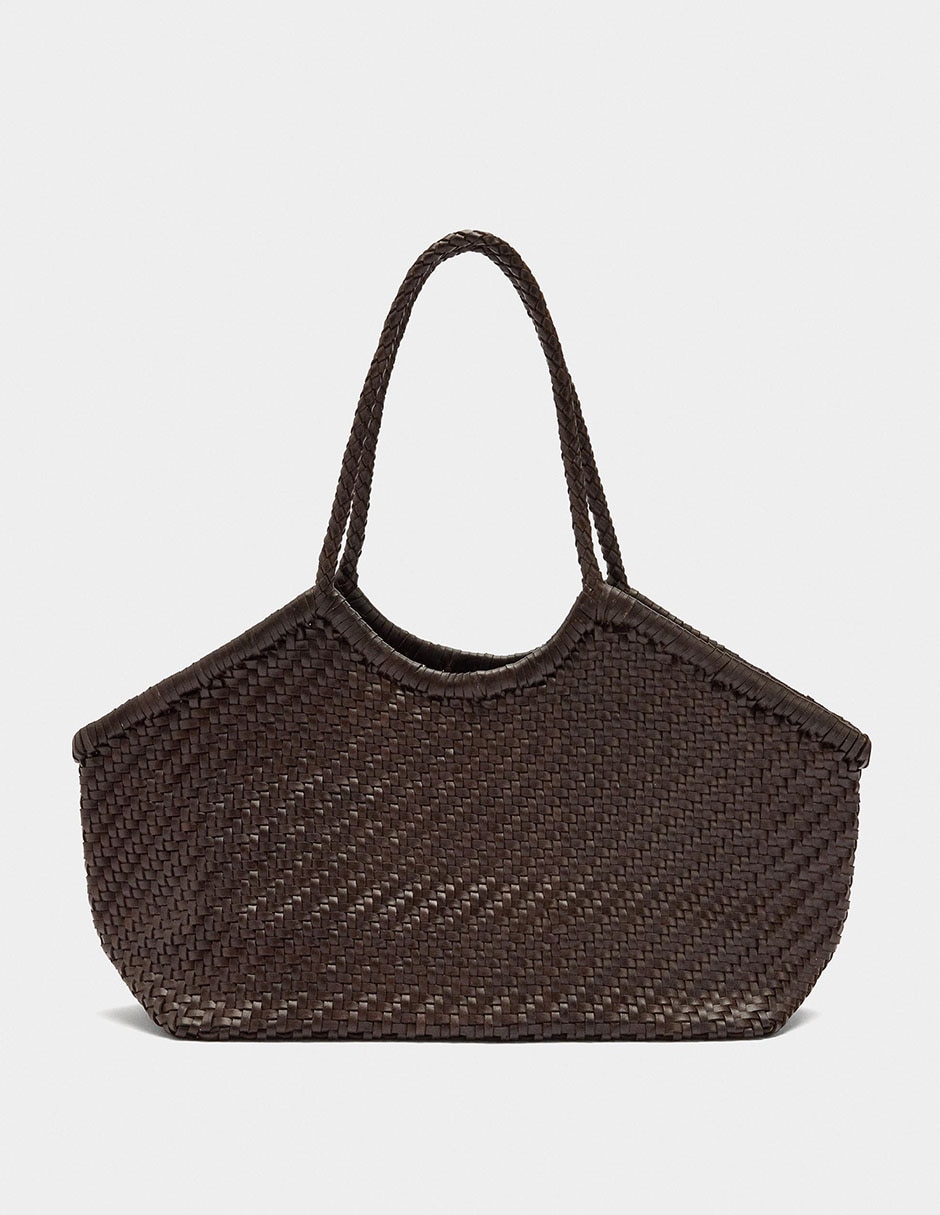 Bolsa shopper de cuero para mujer