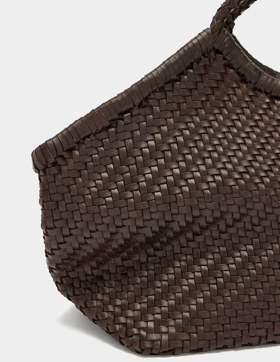 Bolsa shopper Parfois de cuero para mujer