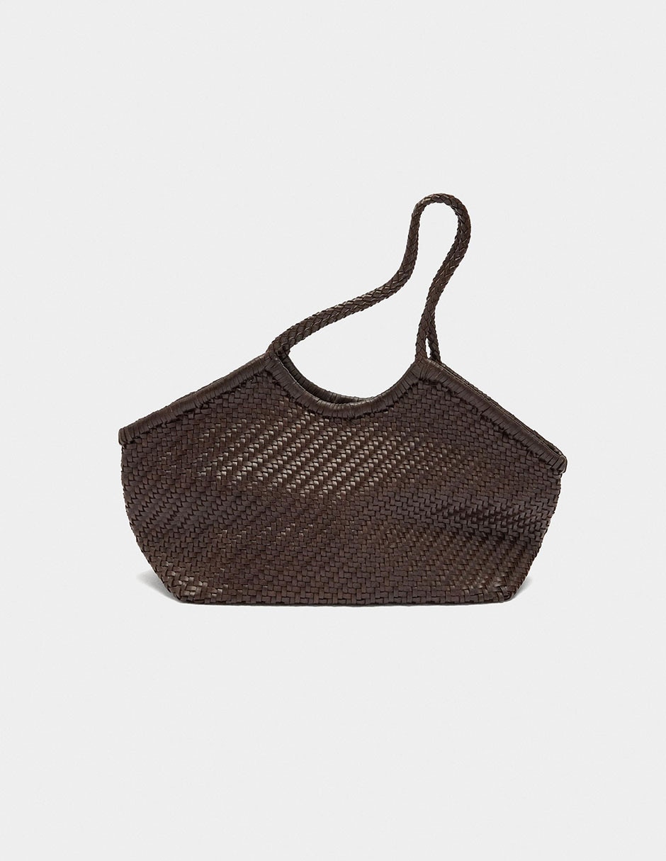 Bolsa shopper Parfois de cuero para mujer