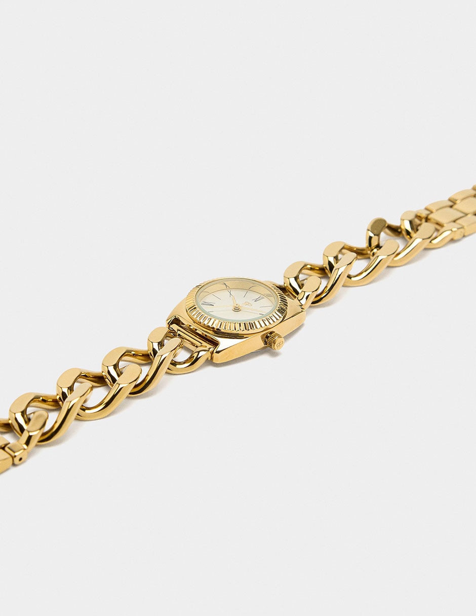 Reloj Parfois Gold Tray para mujer 244484