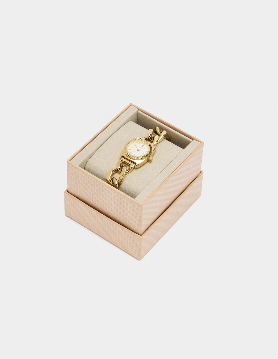 Reloj Parfois Gold Tray para mujer 244484