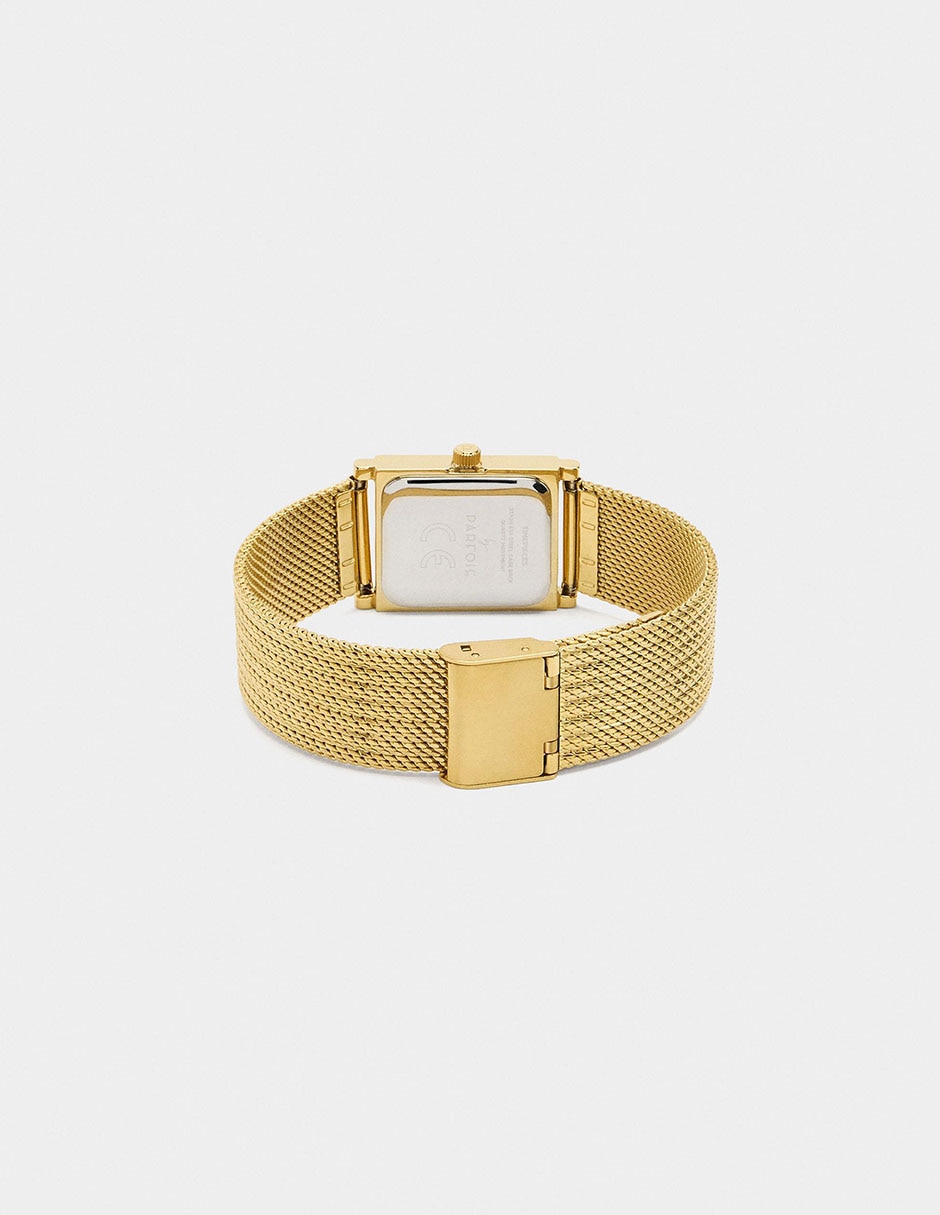 Reloj Parfois Gold Tray para mujer 244550