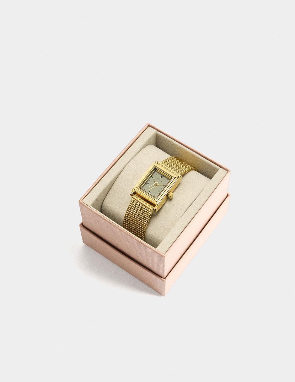 Reloj Parfois Gold Tray para mujer 244550