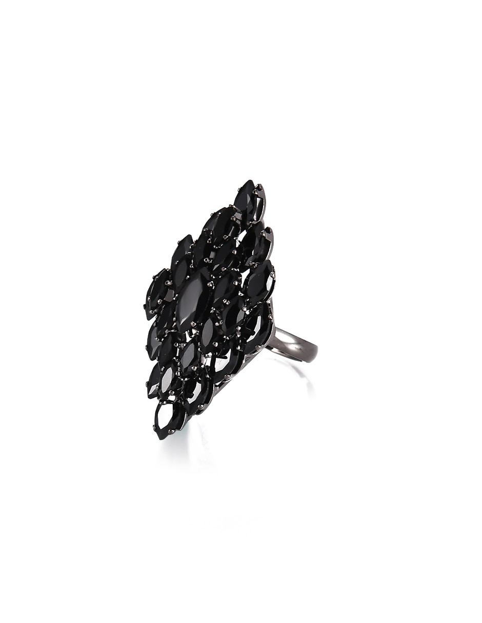 Anillo de rombo cristal brillante