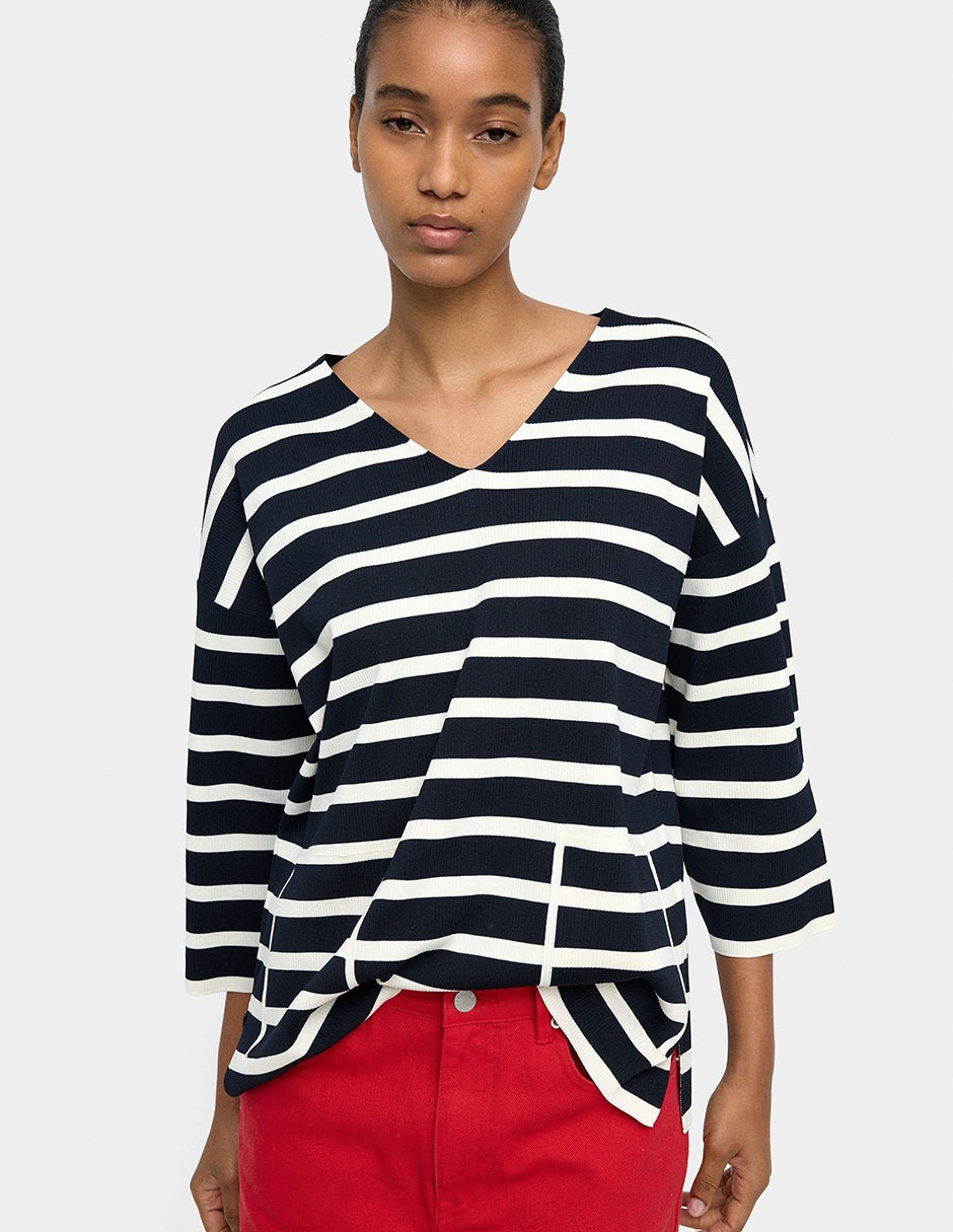 Suéter parfois cuello v para mujer