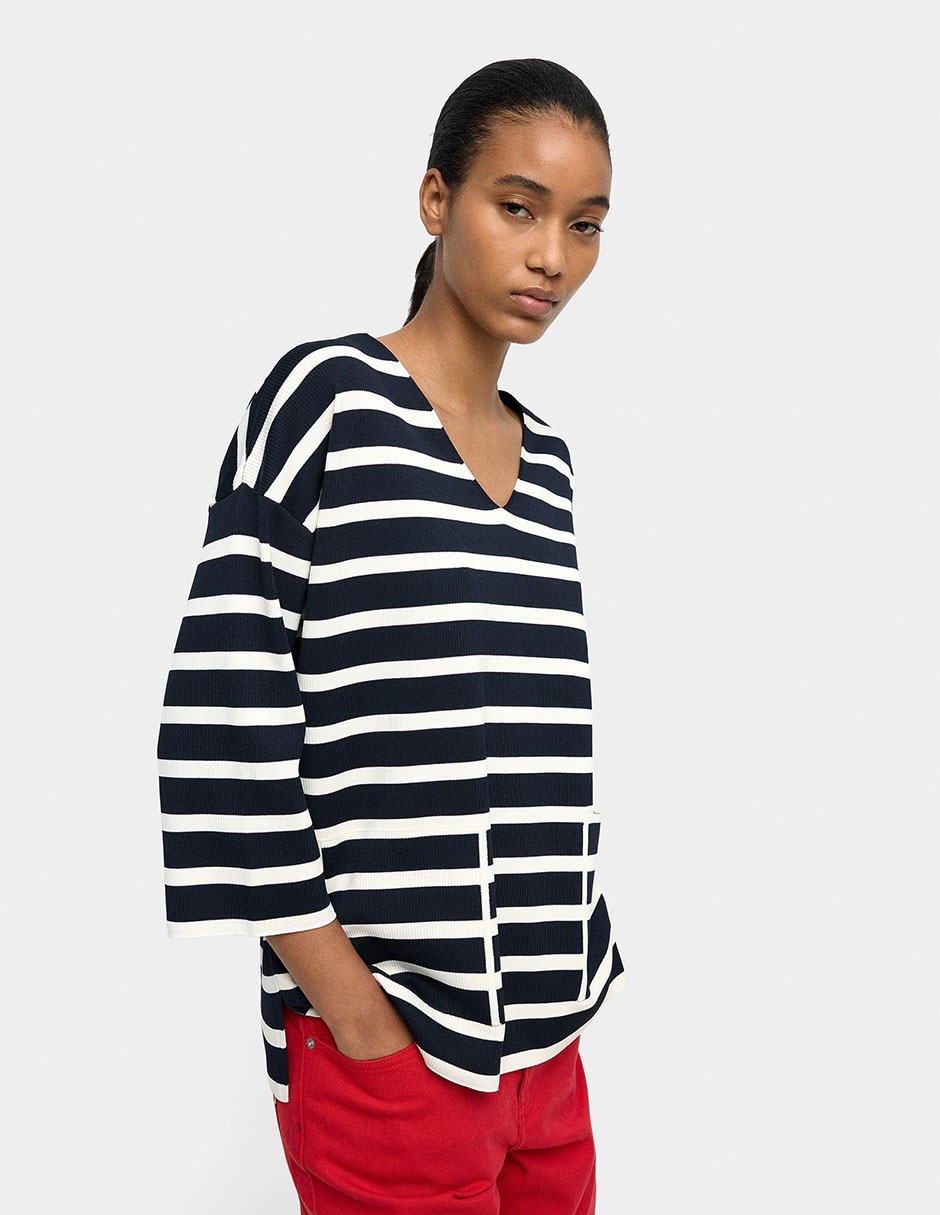 Suéter parfois cuello v para mujer