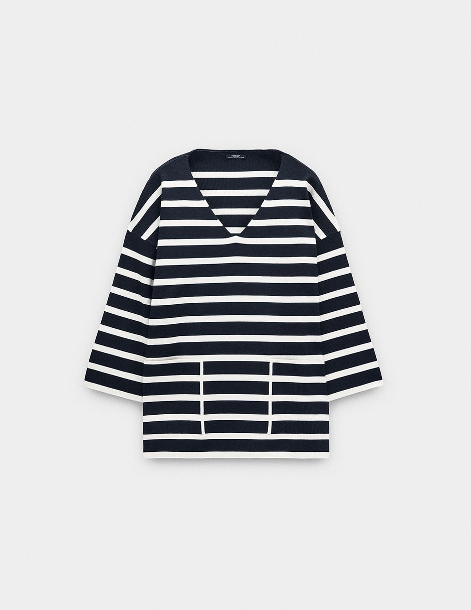 Suéter parfois cuello v para mujer