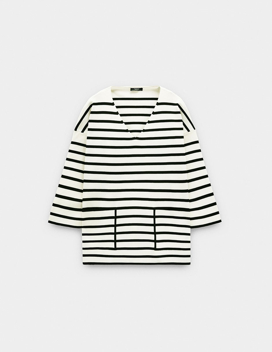 Suéter cuello v para mujer 10