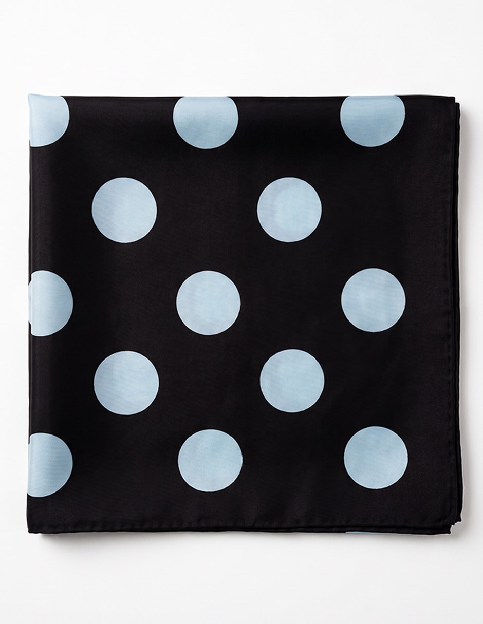Mascada con estampado a lunares para mujer 3