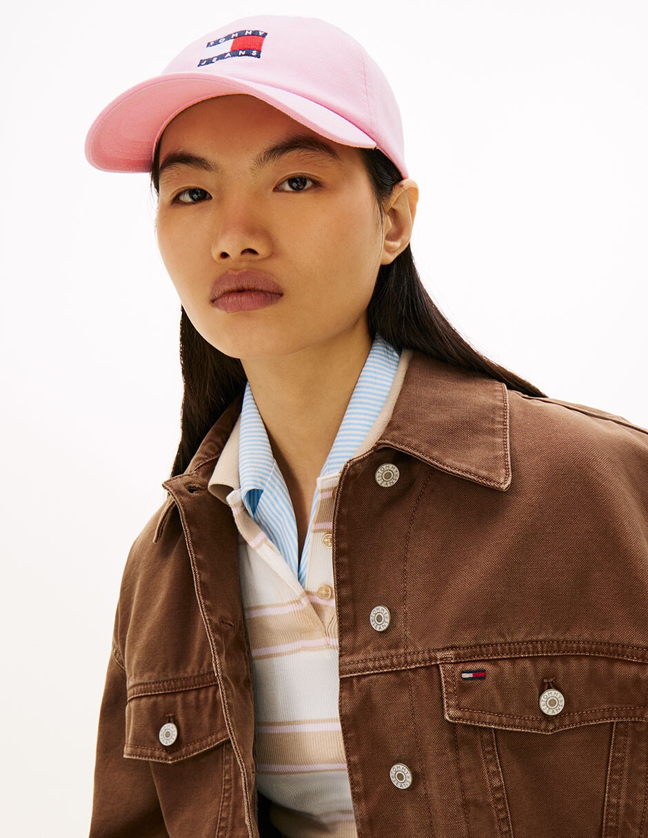 Gorra con visera curva casual para mujer 4