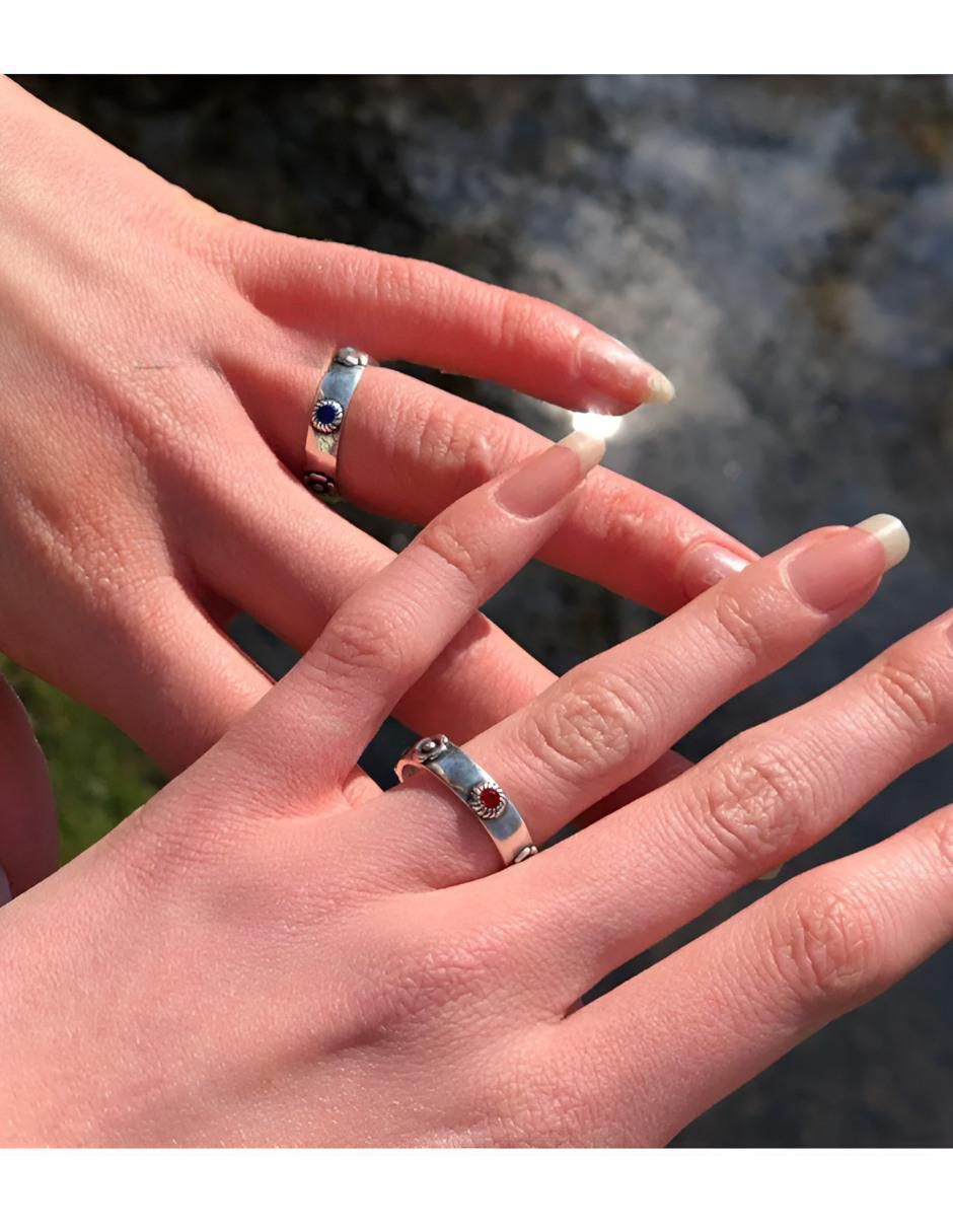 Set anillo redondo mate 3