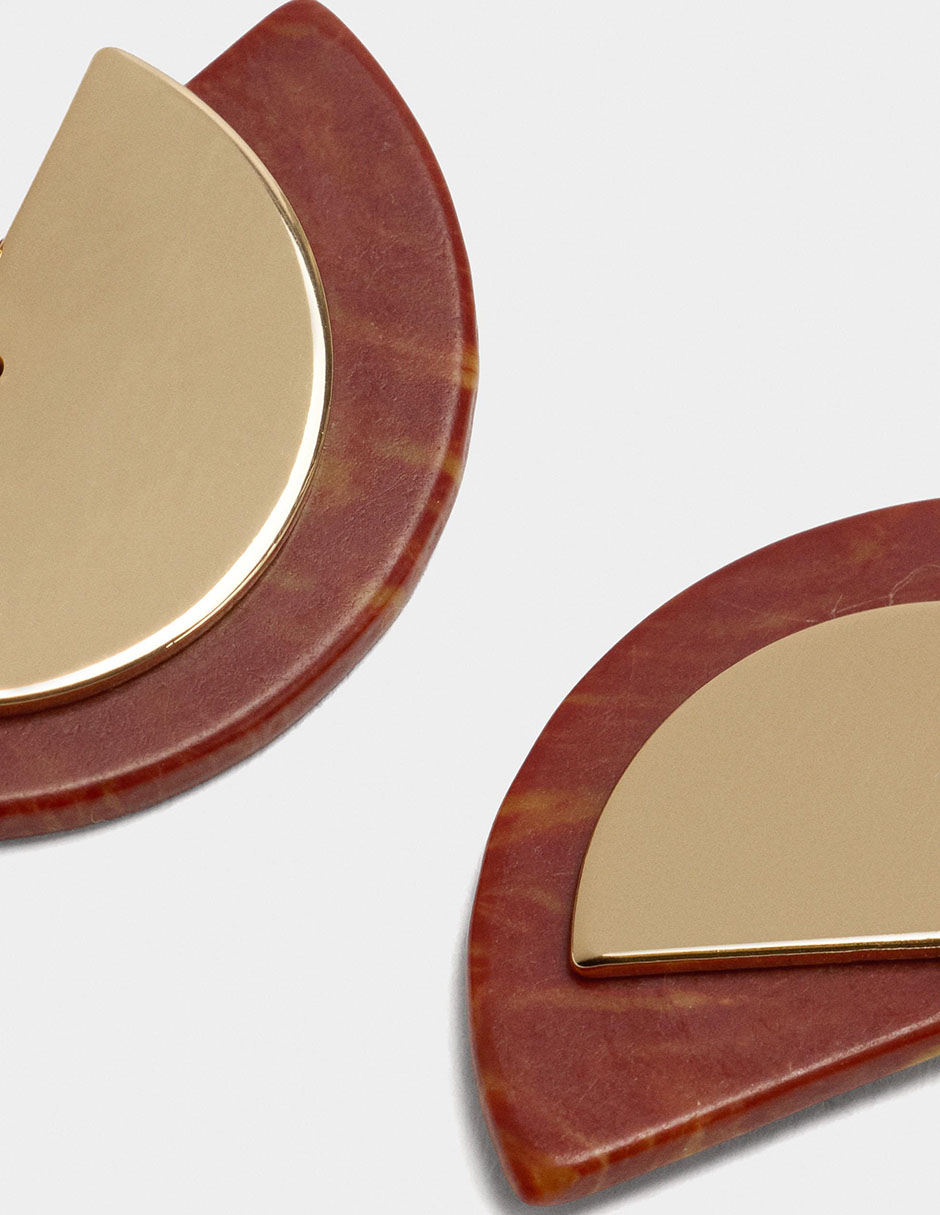 Aretes Wine & Dine con acabado brillante 3