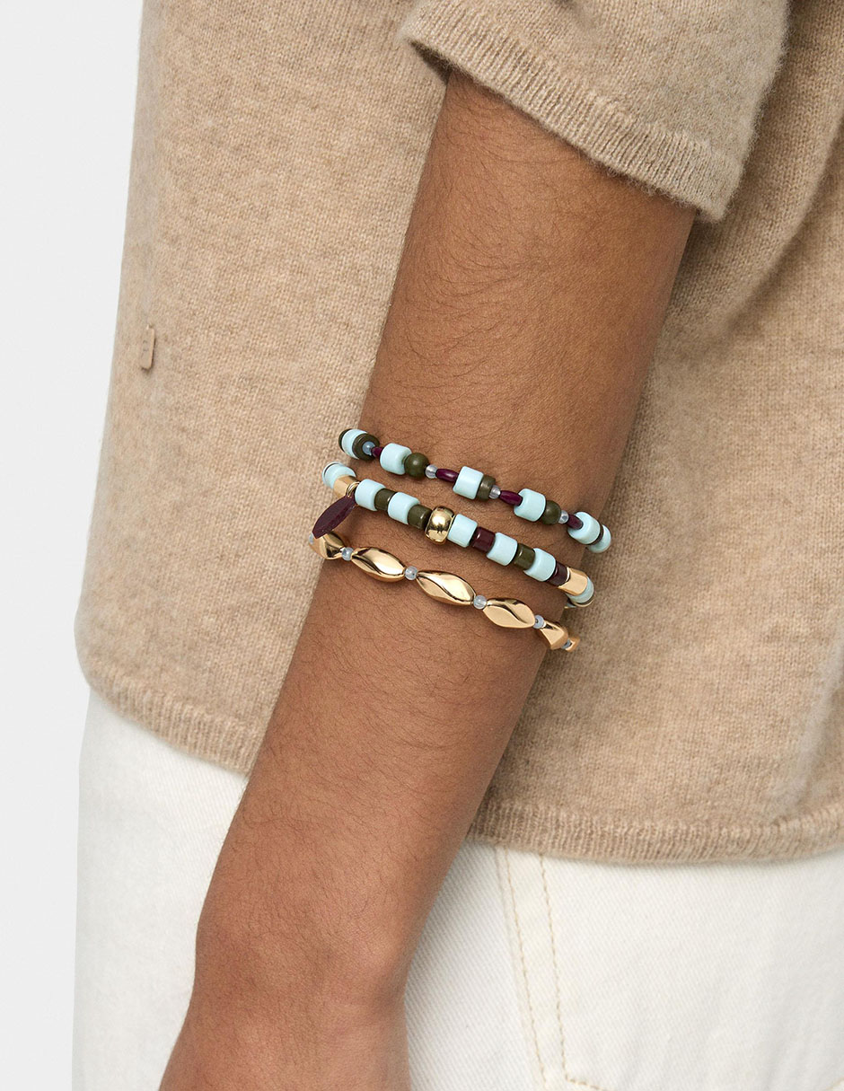 Pulsera Wine & Dine con acabado brillante