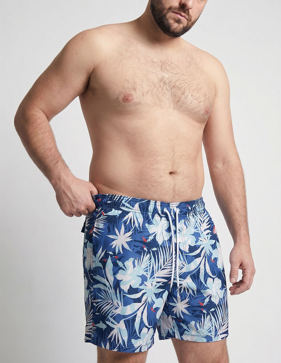 Traje de baño izod calzón de malla integrado para hombre