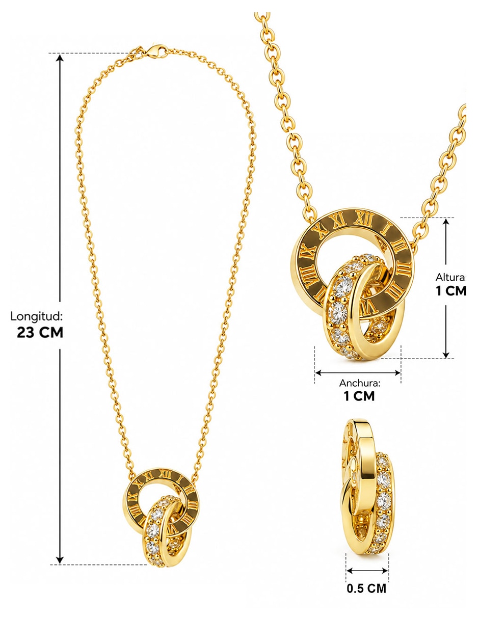 Collar de oro laminado 18 k 7