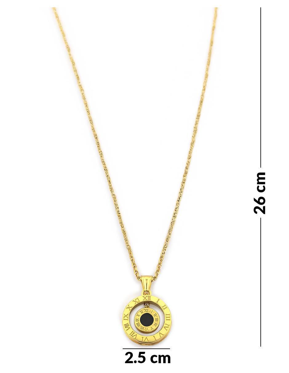 Collar circular de oro laminado 18 K 7
