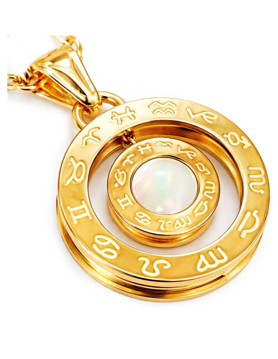 Collar circular de oro laminado 18 K 4