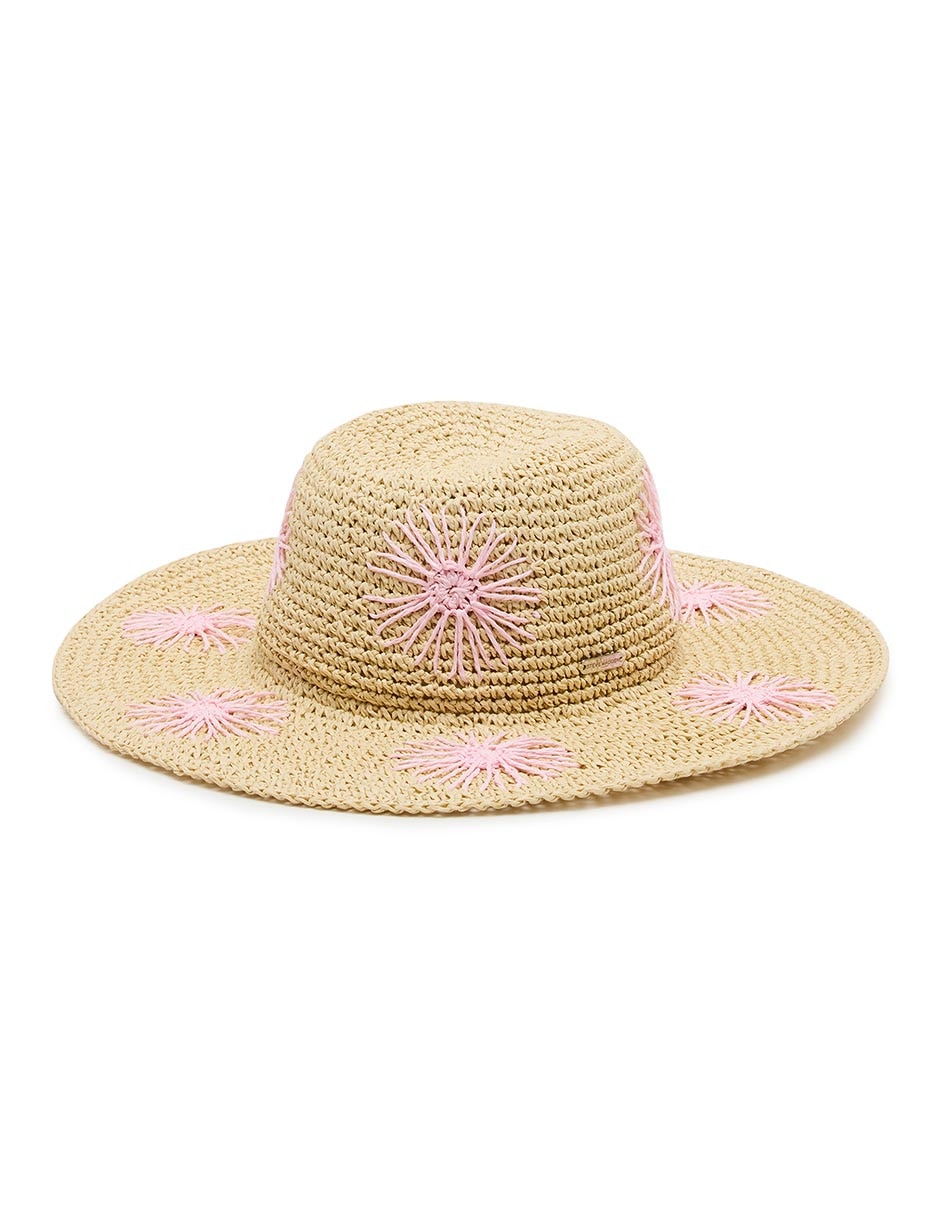 Sombrero Ala Mediana Steve Madden Estampado Bordado