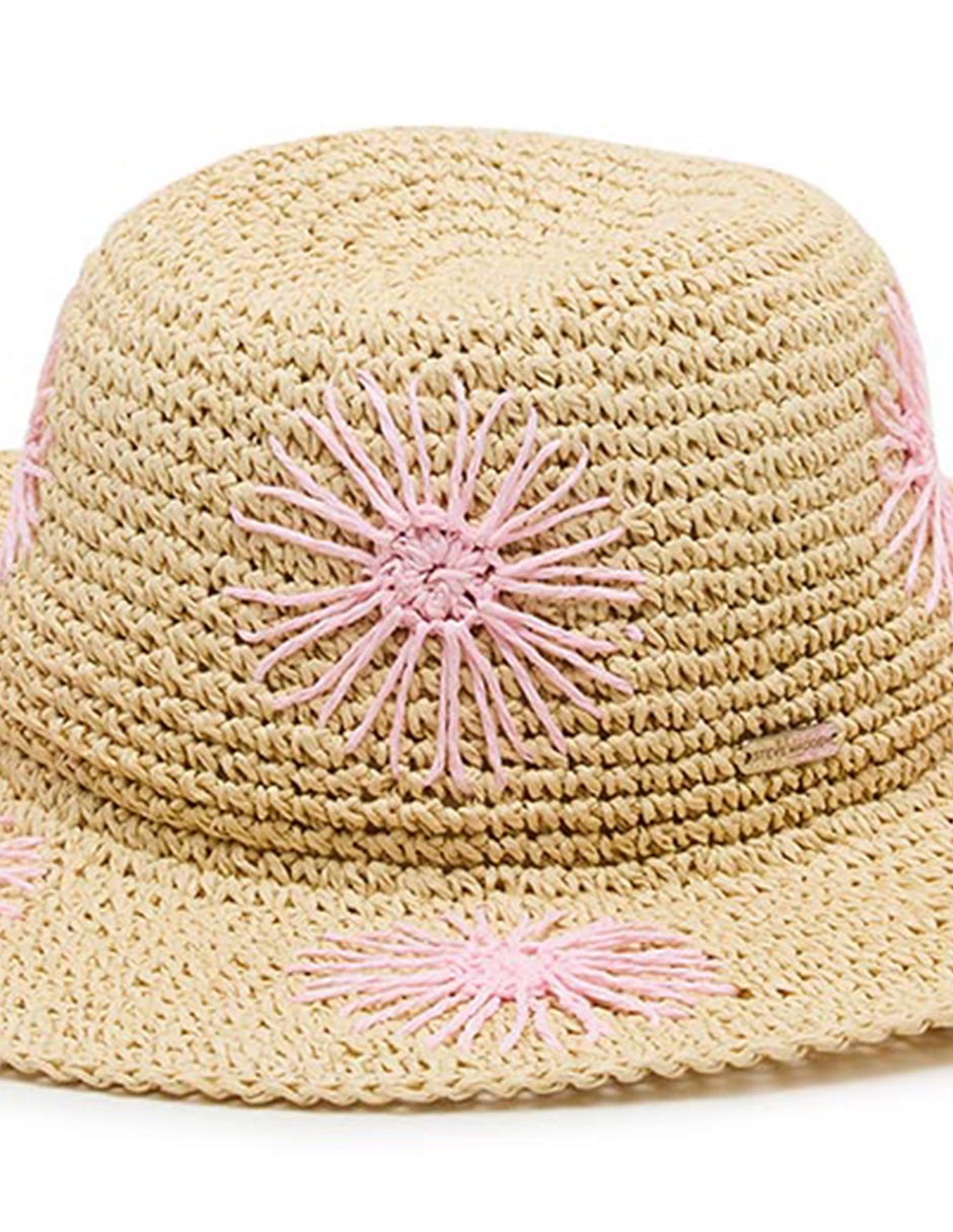 Sombrero Ala Mediana Steve Madden Estampado Bordado