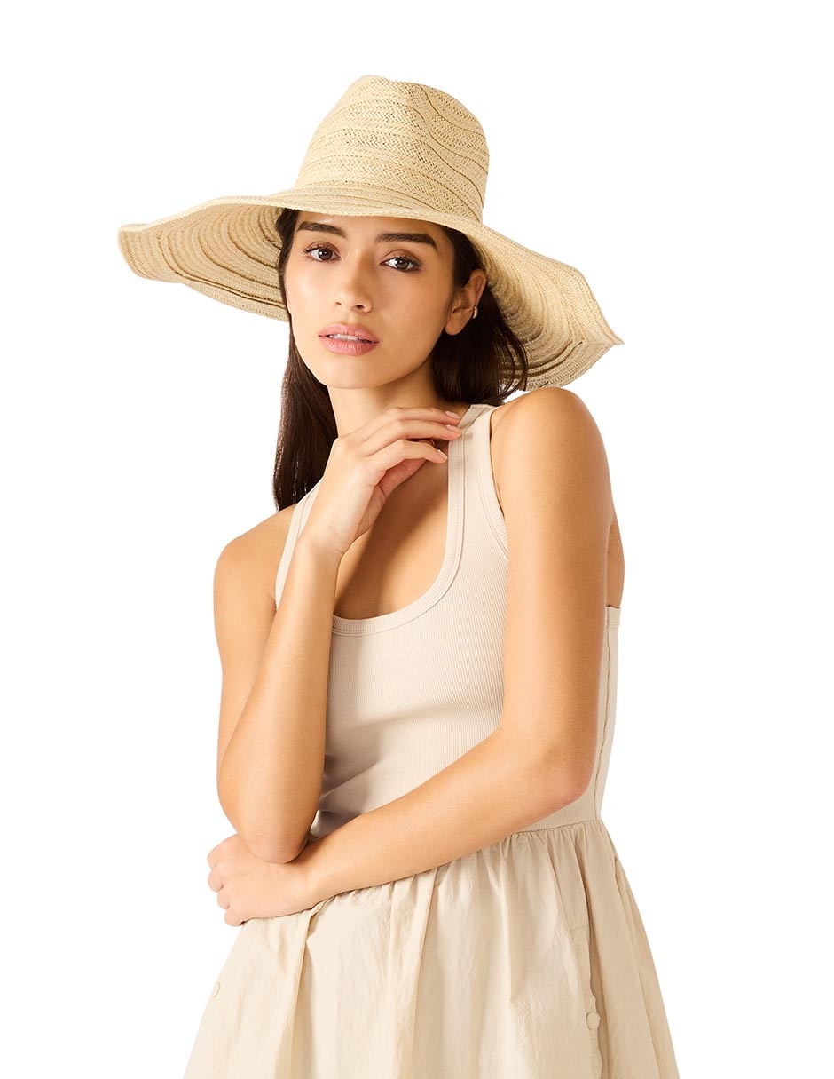 Sombrero Ala Mediana Steve Madden Estampado Tejido