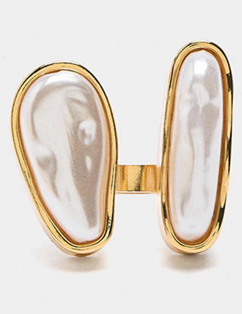 Anillo perla pavé