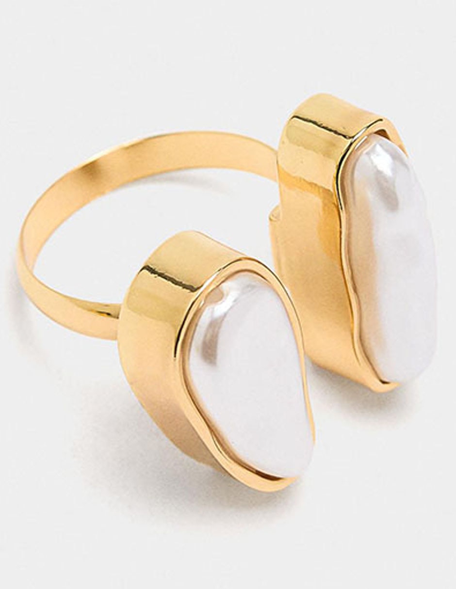Anillo perla pavé