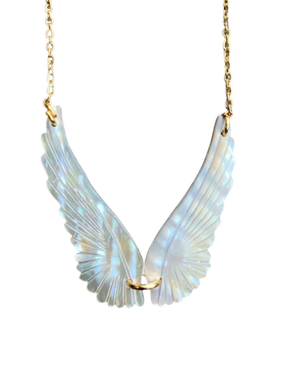 Aretes y collar de ángel 2