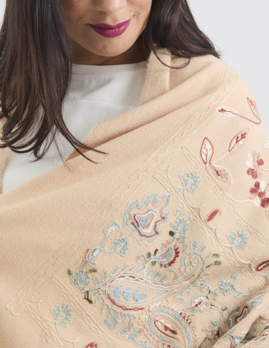 Chal estampado floral 3