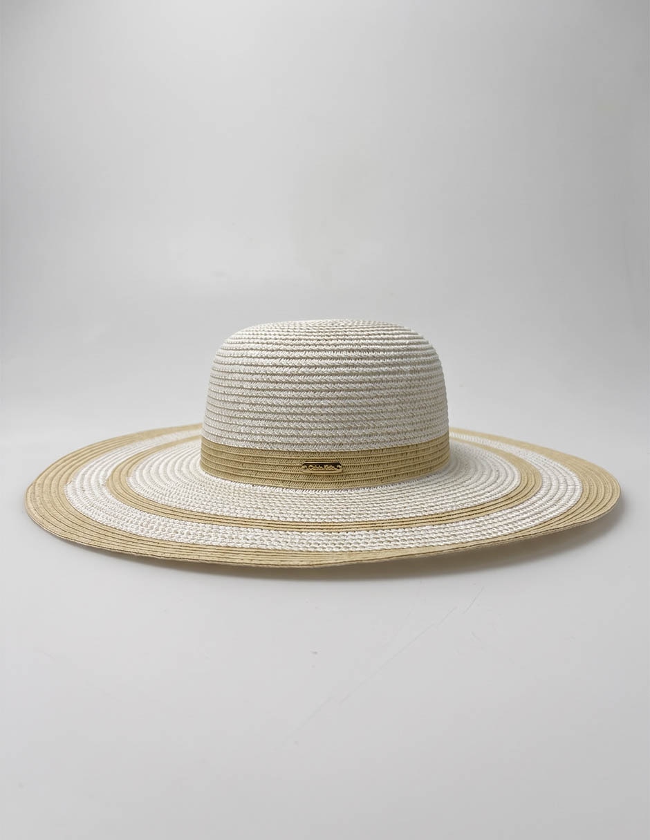 Sombrero ala mediana estampado