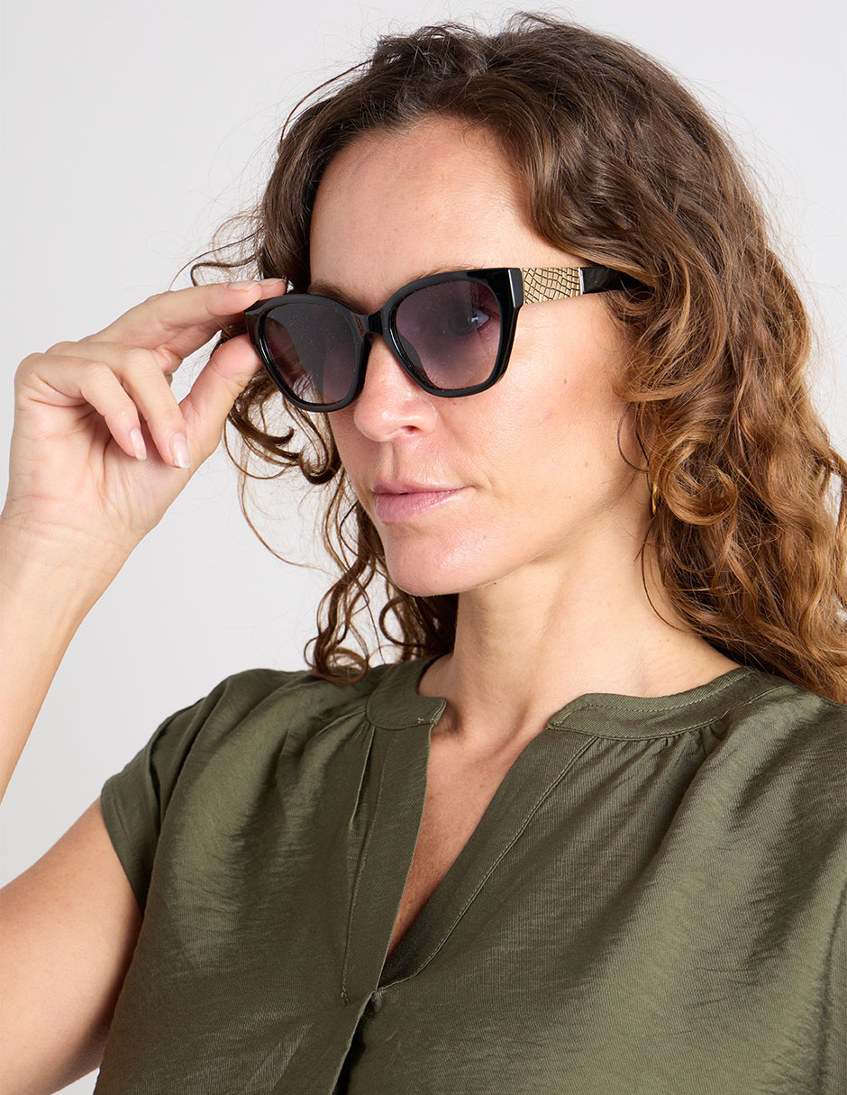 Lentes De Sol 25 138 Blk Para Mujer 6