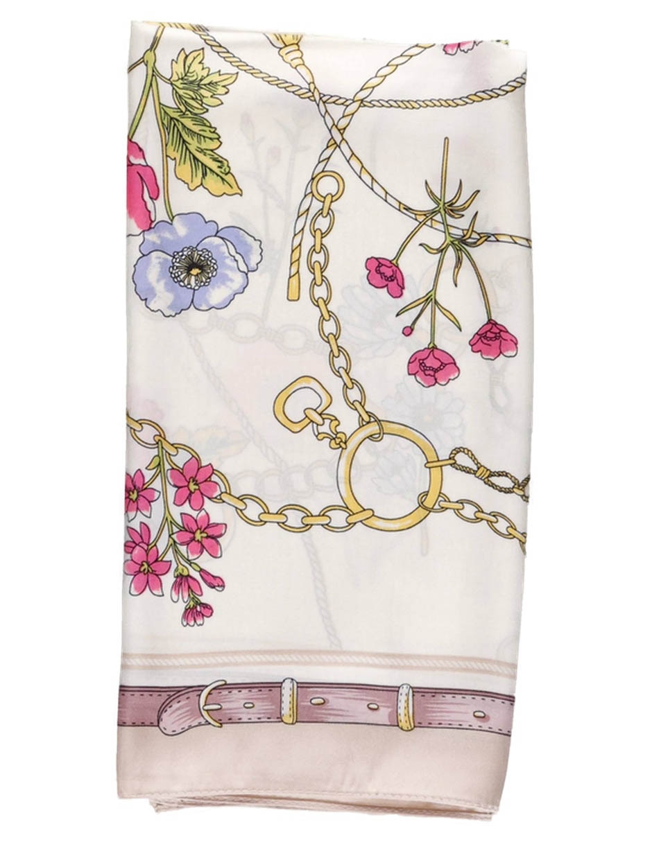 Mascada Con Estampado Floral De Poliéster Para Mujer 2