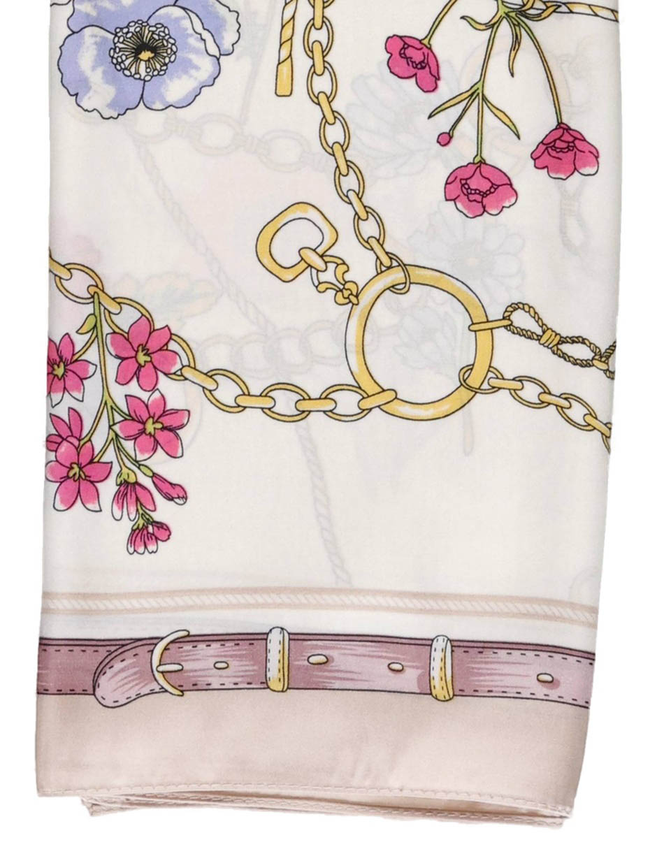 Mascada Con Estampado Floral De Poliéster Para Mujer 3
