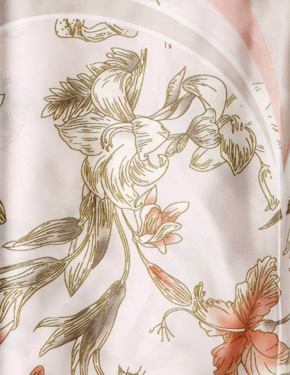 Mascada Con Estampado Floral De Poliéster Para Mujer 4