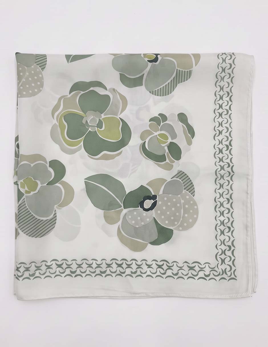 Mascada con estampado floral para muer 3