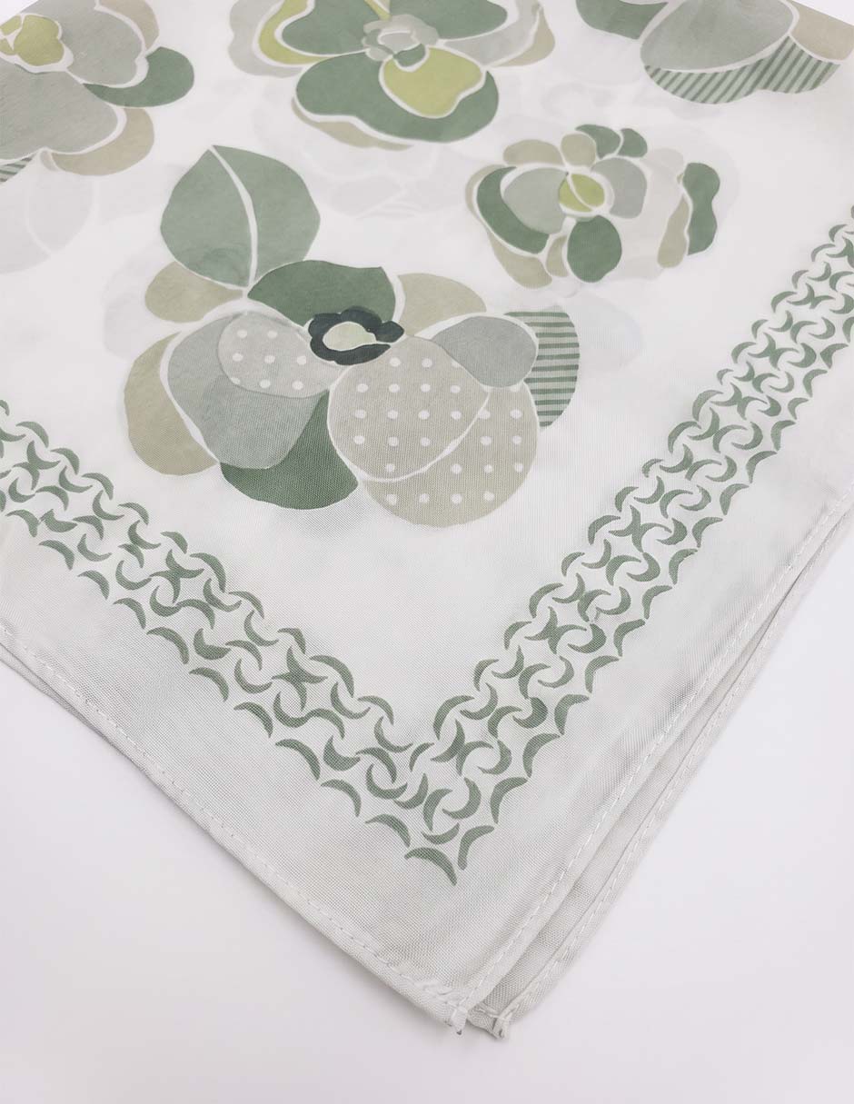 Mascada con estampado floral para muer 2
