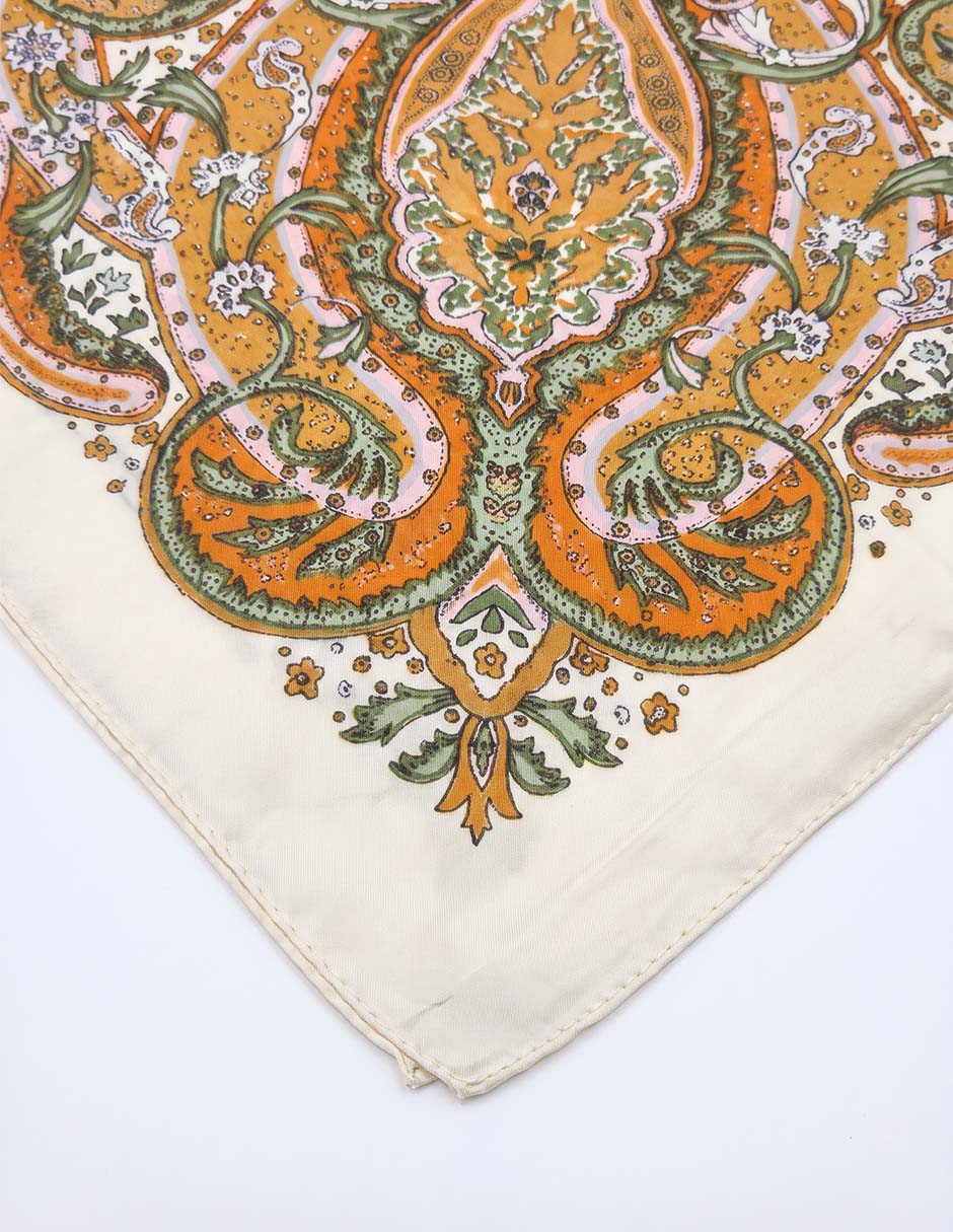 Mascada con estampado damasco para mujer 2