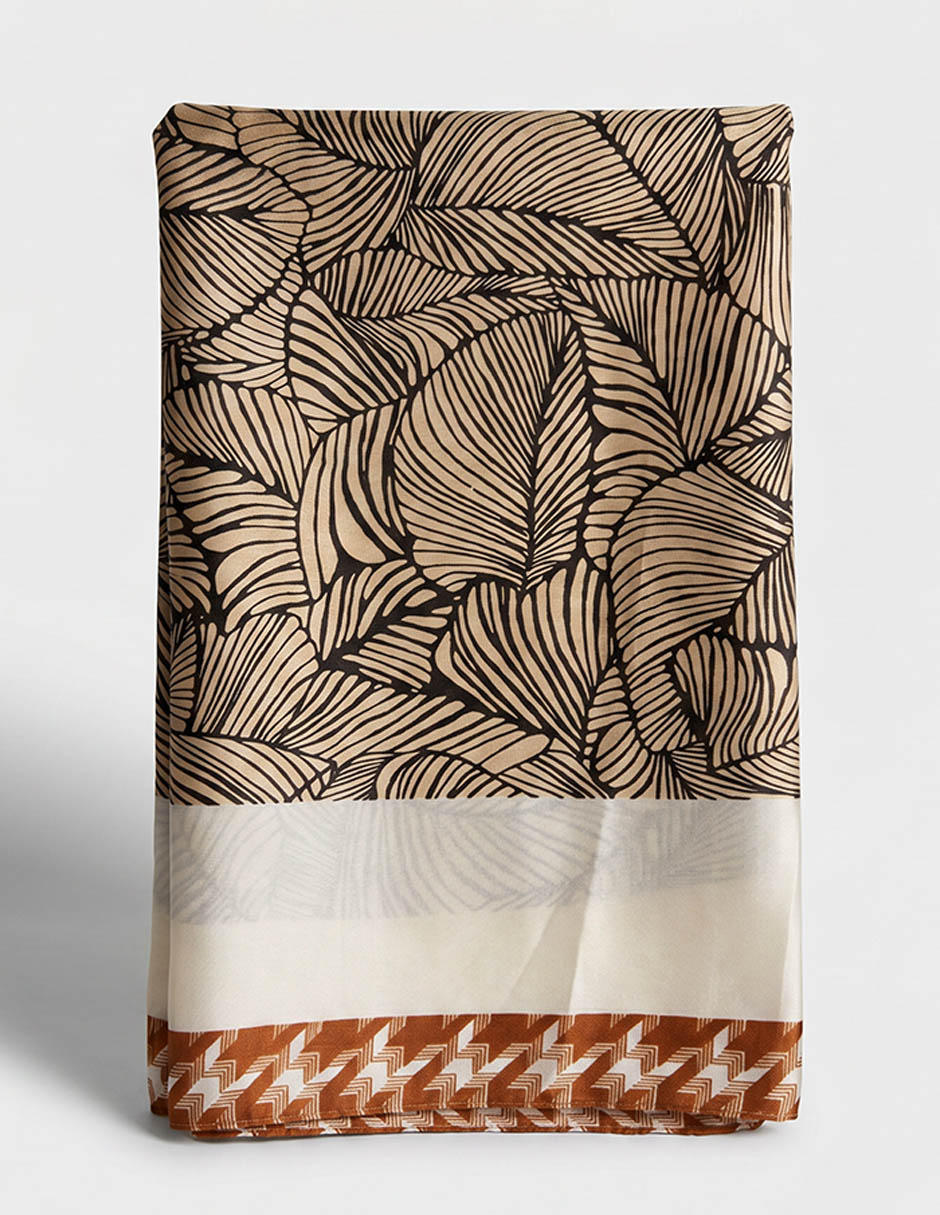 Mascada map "con estampado" floral "de" poliéster "para mujer"