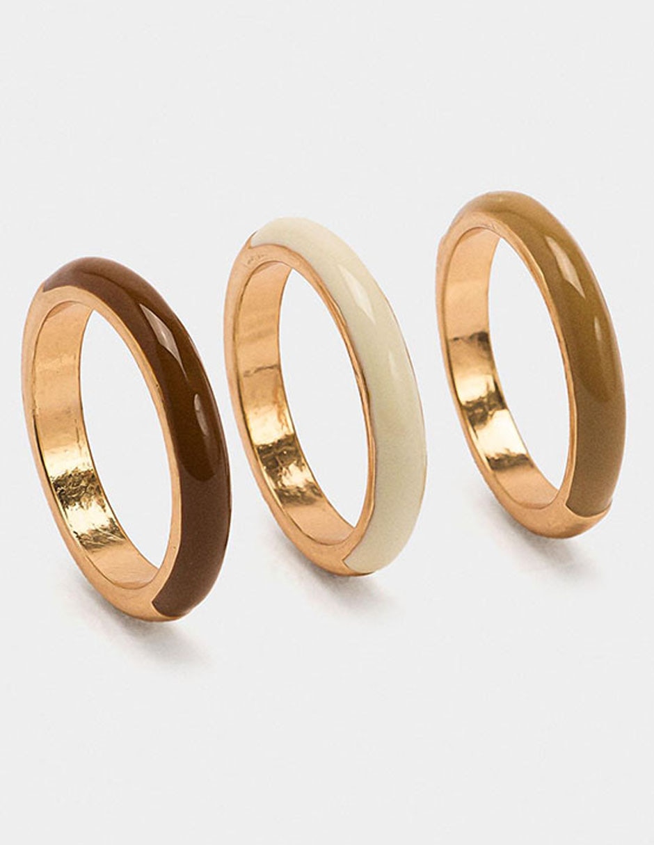 Set anillo esmaltado 3