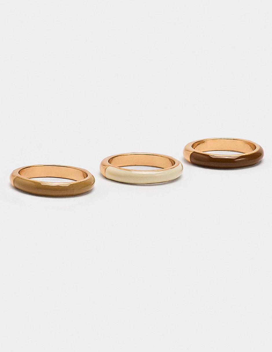Set anillo esmaltado 4