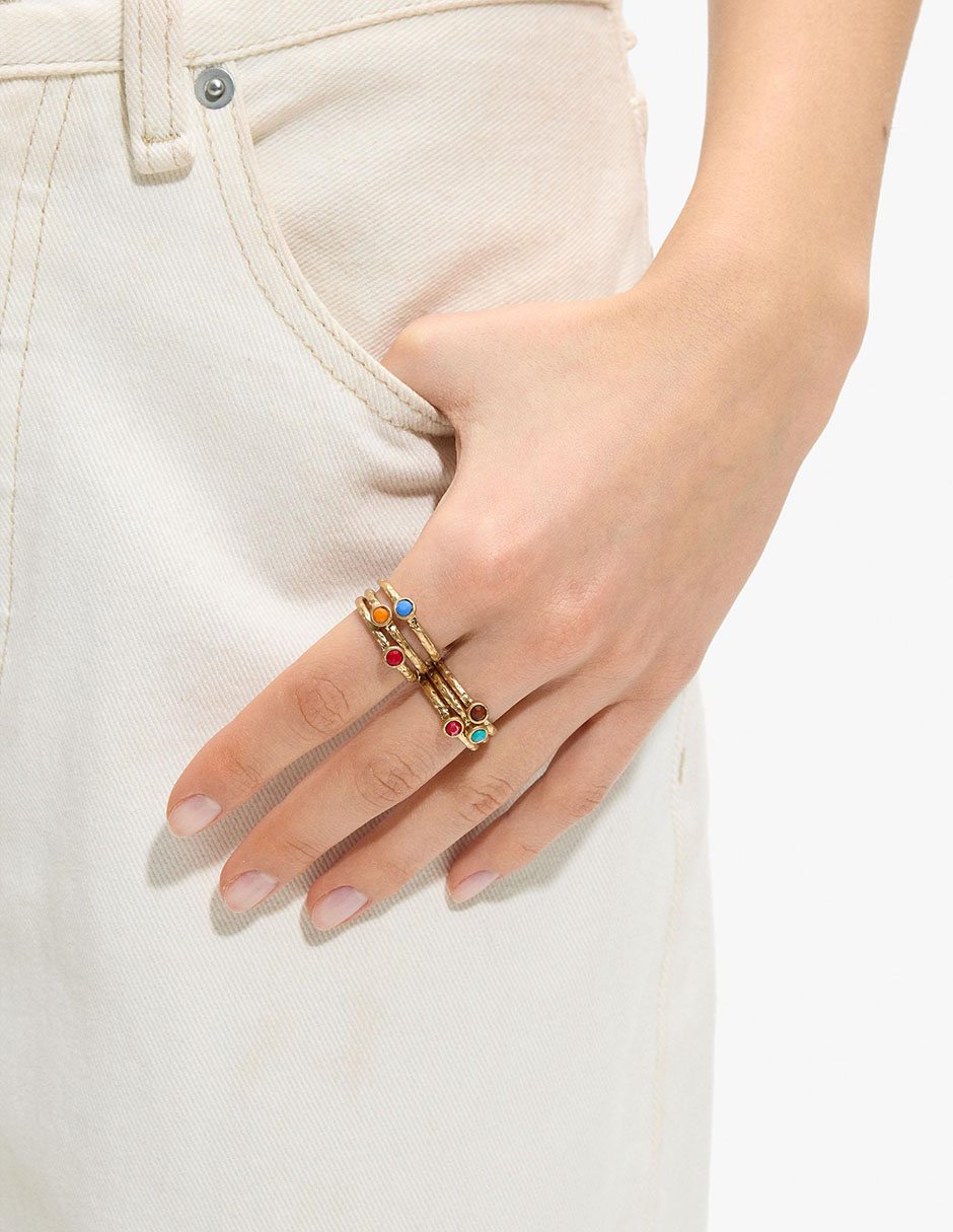 Set anillo esmaltado 2