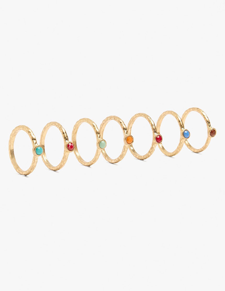 Set anillo esmaltado 3