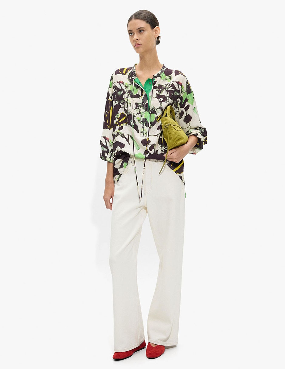 Blusa manga larga para mujer