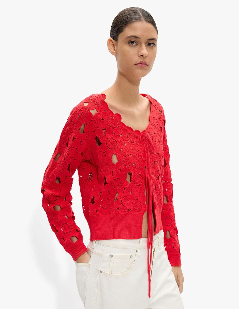 Suéter cuello redondo para mujer 5