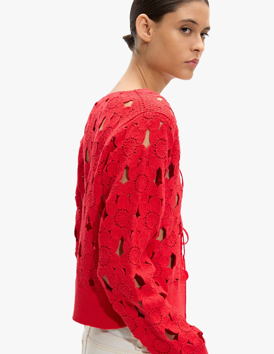 Suéter cuello redondo para mujer 4